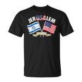 Jerusalem United We Stand Israel United States Of American T-Shirt