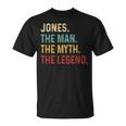 Jones The Man The Myth The Legend T-Shirt