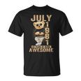 July 43Th Birthday 1981 Awesome Teddy Bear T-Shirt