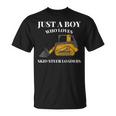 Just A Boy Who Loves Skid Sr Loaders Construction Lover T-Shirt