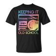 Keeping It Old School Retro 80S 90S Boombox Music T-Shirt