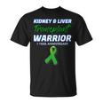 Kidney Liver Transplant 1 Year Anniversary Warrior Survivor T-Shirt
