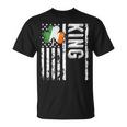 King Last Name Irish Pride Flag Usa St Patrick's Day T-Shirt