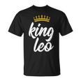 King Leo Crown Zodiac Sign Birthday T-Shirt