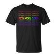 Kiss More Girls Lesbian Pride Lgbt Month T-Shirt