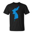 Korean Reunification Peninsula Map T-Shirt