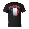 La Bandera Y Los Colores De Francia Para Los Aficionados Al Fútbol Y Al Fútbol Camiseta unisex