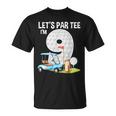 Let's Par I'm 9 9Th Birthday Party Golf Birthday Golfer T-Shirt