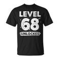 Level 68 Unlocked 68 Aniversario De Boda 68 Años Camiseta unisex