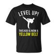 Level Up This Kid Is Now A Yellow Belt Karate Award T-Shirt