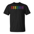 Lgbt Disc Golf Rainbow Basket Gay Queer Pride Disc Golfer T-Shirt