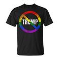Lgbtq No Trump Anti Trump Rainbow Flag Gay Pride T-Shirt