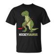 Lindo Dinosaurio Hockey Sobre Hielo Dinosaurio Hockeysaurus Camiseta unisex