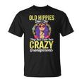 Losiejos Hippies No Mueren Simplemente Se Desvanecen Con Abuelos Locos Sin Mangas Camiseta unisex