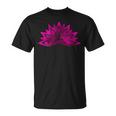 Lotus Flower Meditation Yoga Woman Silhoutte T-Shirt