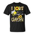 I Love Being A Grandma Sunflower Bee Lover Mother's Day Cute T-Shirt
