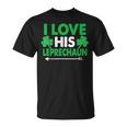 I Love His Leprechaun- St Patrick's Day Couples T-Shirt