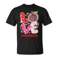 Love Lunch Lady Heart Valentine's Day Cafeteria Worker T-Shirt
