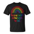 Love Will Always Win Pride Rainbow Kid Child Lgbt Quote Fun T-Shirt