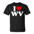 I Love Wv Heart West Virginia T-Shirt