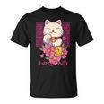 Lucky And Cute Japanese Lucky Cat Maneki Neko Good Luck Cat T-Shirt
