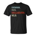 Lustige Idee Zumatertag Ehemann Papa Grillmester Held T-Shirt