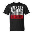 Mach Dich Aus Meiner Leitung Du Pörne Ritter Meme T-Shirt, Witziges Meme-Shirt