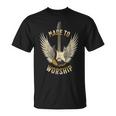 Made To Worship Musician Guitar Faith Plectrum T-Shirt