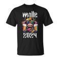 Malle 2024 Affe König Mallorca Crew Bier Urlaub Spruch T-Shirt