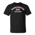Manchester England Uk United Kingdom Union Jack Flag City T-Shirt