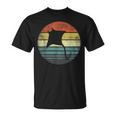 Manta Ray Lover Retro Vintage Ocean Animal Silhouette T-Shirt