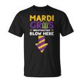 Mardi Gras Breathalyser Blow Here Adult Mardi Gras Men T-Shirt