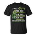 Mental Health Awareness Matters Support I Wear Green Warrior T-Shirt