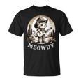 Meowdy Cat Cowboy Hat Country Lover T-Shirt