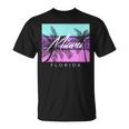 Miami Souvenir Vintage 80S Vaporwave South Beach Florida T-Shirt