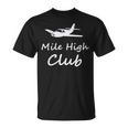 Mile High Airplane Private Jet Club T-Shirt