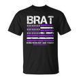 Military Brat Purple Up American Flag April Military Child T-Shirt