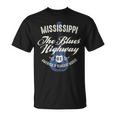 Mississippi The Blues Highway 61 Music Usa Guitar Vintage T-Shirt