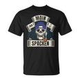 Moin Ihr Spacken Norden Skull Slogan T-Shirt