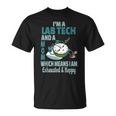 Mom Lab Tech Tired Busy Exhausted Saying T-Shirt