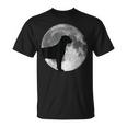 Mondlicht Labrador Silhouette Herren T-Shirt, Hundeliebhaber Design
