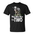 Moo Moo I'm Two 2Nd Birthday Cute Cow Sounds Toddler T-Shirt