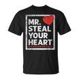 Mr Steal Your Heart Valentines Day Love Boys T-Shirt