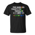 Musical Theatre 525600 Minutes No Day But Today T-Shirt
