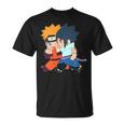 Narusasu I Sasunaru Kiss And Couple Walk Chibi Anime Figure T-Shirt