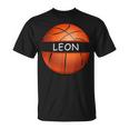 Neuheit Personalisierte Name Leon Sport Basketball T-Shirt