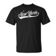 New York City Baseball Script T-Shirt