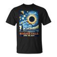 Niagara Falls New York Total Solar Eclipse 2024 Starry Night T-Shirt