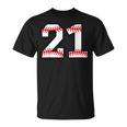 Number 21 Baseball Favorite Number T-Shirt