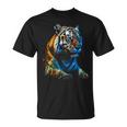 Obra De Arte De Tigre Animal Arte Camiseta unisex